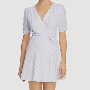 Charlie Holiday Purple Wrap Mini Dress Size 4